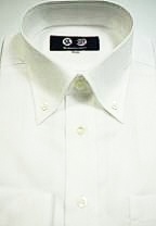 【形態安定】　ボタンダウン　60単糸　ピケ織り白ワイシャツ　高瀬貝ボタン　c204bdk