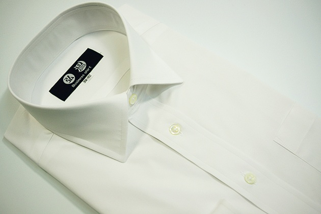 白ワイシャツ　140番双糸　無地　c206sw